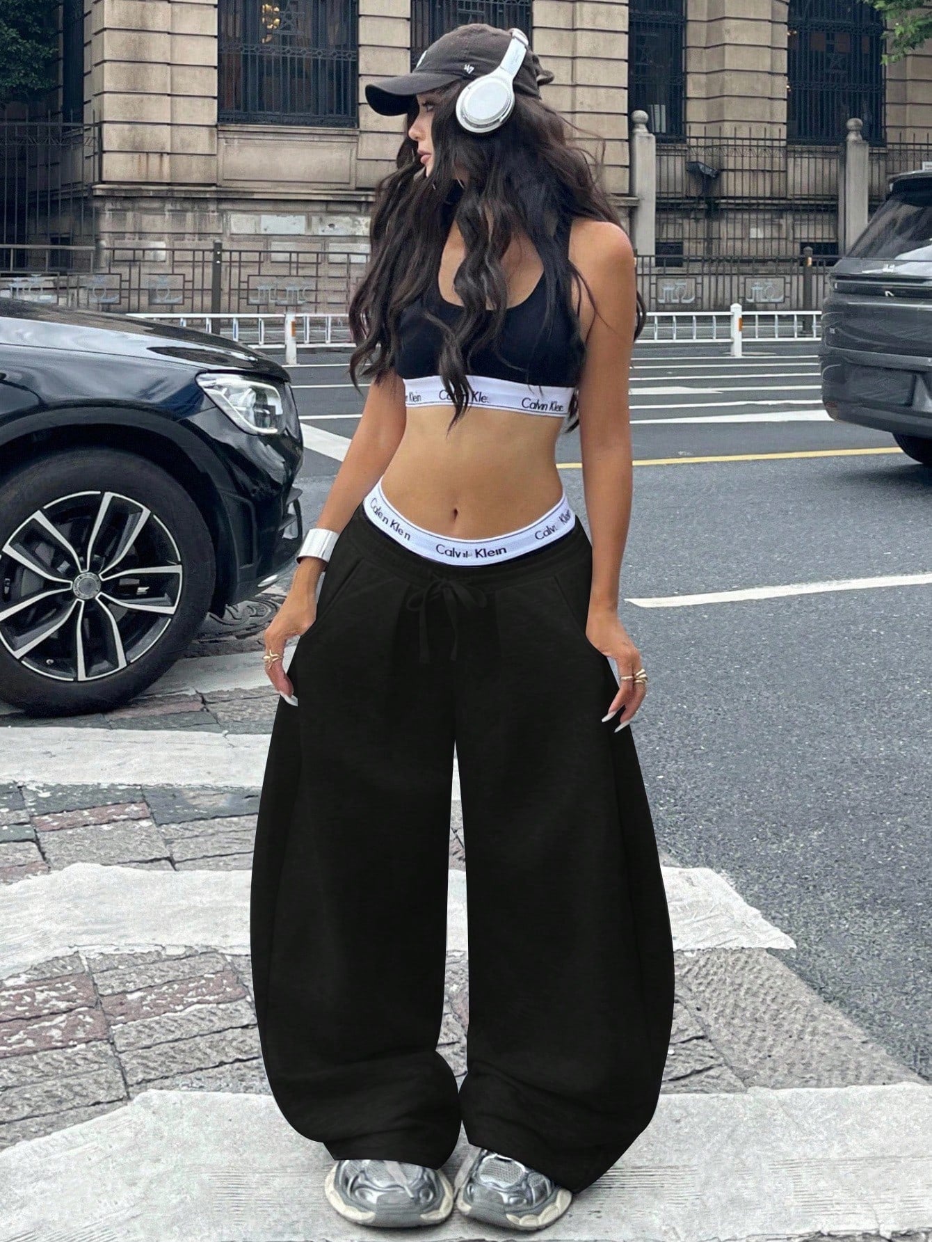 Pantalon ample décontracté