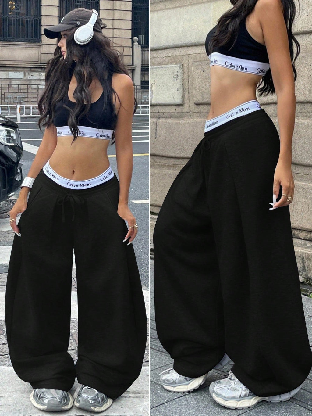 Pantalon ample décontracté