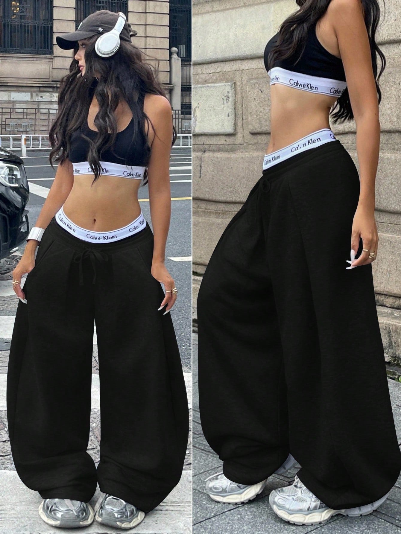 Pantalon ample décontracté