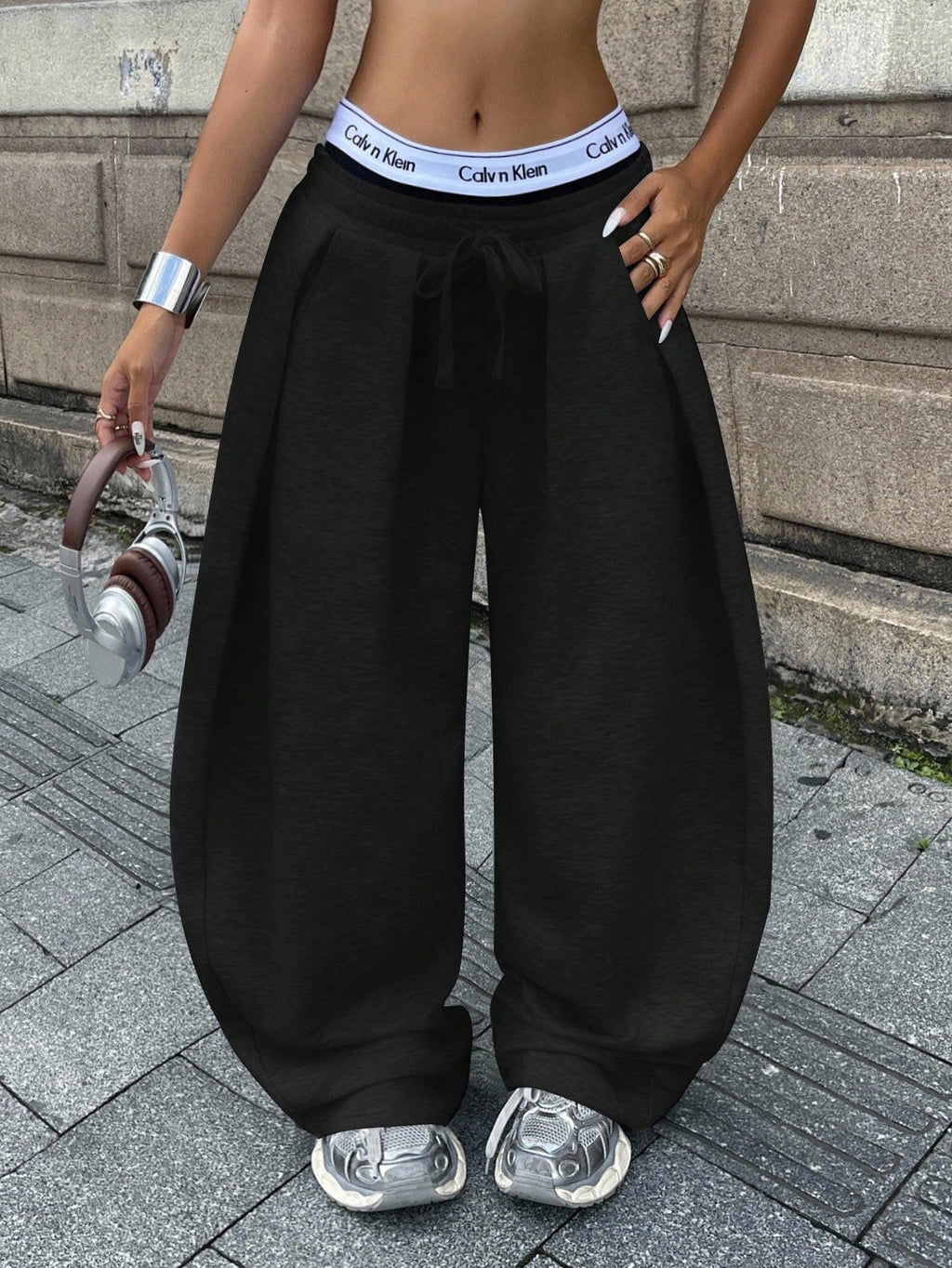 Pantalon ample décontracté