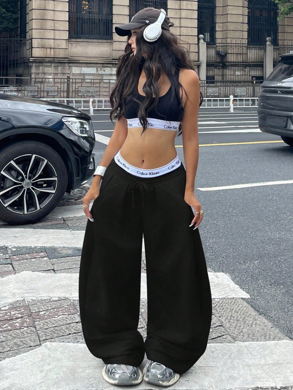 Pantalon ample décontracté